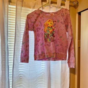 Long sleeve ruffle long sleeve shirt for girls